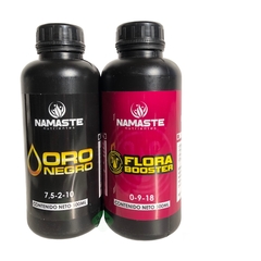 Combo NAMASTE Oro Negro Flora Booster 500ml Crecimiento Floración