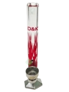 Mini Bong D&k Pipa De Vidrio Y Metal