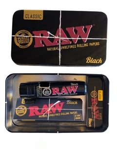 Combo lata RAW BLACK