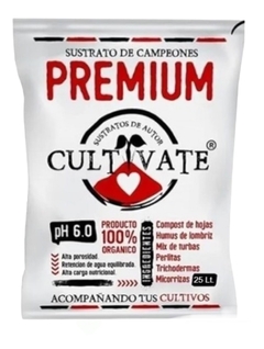 Sustrato Cultivate Premium 25 Lts Tricodermas Micorrizas