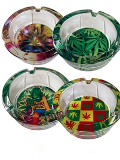 Cenicero vidrio Blunt Rey dibujos