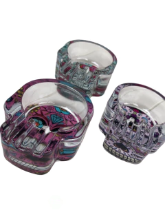 Cenicero vidrio calavera - comprar online
