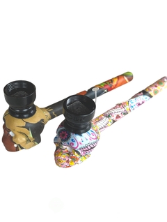 Pipa Bong D&K vidrio calavera estampadas con filtro
