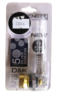Pipa bong D&K vidrio + 5 screens - comprar online