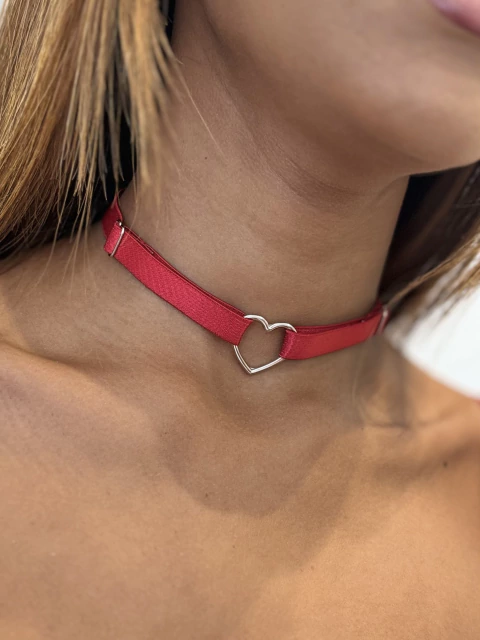 Chocker Coração Vermelha - comprar online