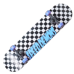 SKATE SPEED DEMONS CHECKERS COMPLETE BLK/BLU (SKASPD002)