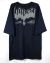 Camiseta modelagem ampla com estampa na frente e costas