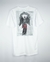Camiseta de modelagem normal com estampa na frente e nas costas estilo streetwear na internet