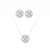 Conjunto Ponto de Luz Cravejado
