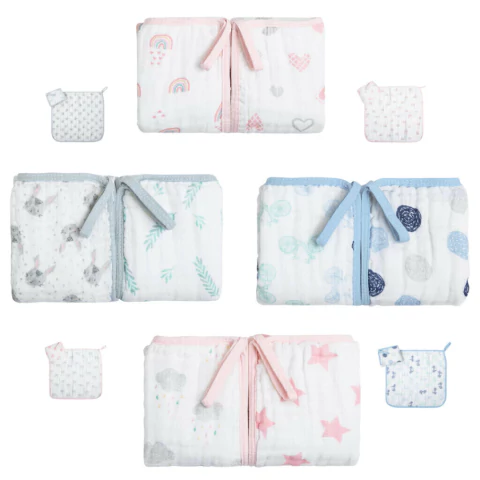 PANINHO DE BOCA PAPI SOFT C/ PRENDEDOR DE CHUPETA ESTAMPADO 40Cm X 40Cm