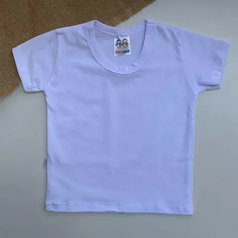 CAMISETA BÁSIC BRANCO COTTON INFANTIL
