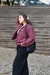 Jaqueta 90s veludo roxo escuro - loja online