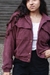 Jaqueta 90s veludo roxo escuro - Riaj