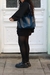 Bolsa Hobo Verniz Azul Escuro
