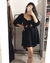 Vestido de amarrar preto - Riaj