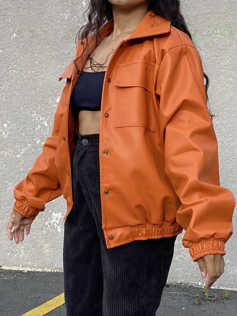 Jaqueta 90’s courino laranja