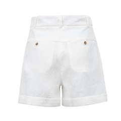 Short 100% Linho - Off White - comprar online