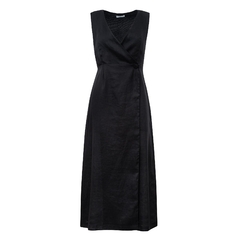 Vestido Luísa - 100% linho Preto - Slou