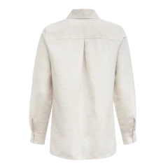 CAMISA AMPLA 100% LINHO – NATURAL - comprar online