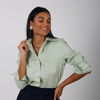 CAMISA 100% LINHO - VERDE CREME DE PISTACHE