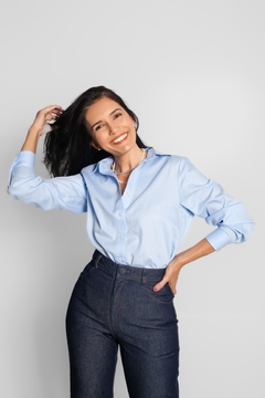 Camisa Gales Azul Claro na internet