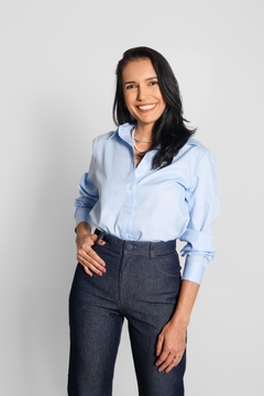 Camisa Gales Azul Claro