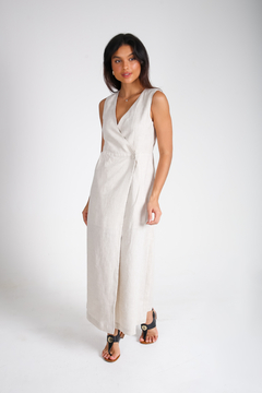 Vestido Luísa - 100% Linho Natural