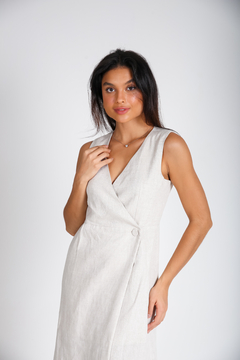 Vestido Luísa - 100% Linho Natural - comprar online