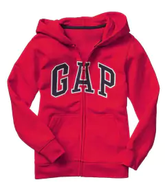 BLUSA MOLETOM ZÍPER VERMELHA KIDS - GAP
