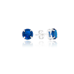 Brinco pedra azul royal - comprar online