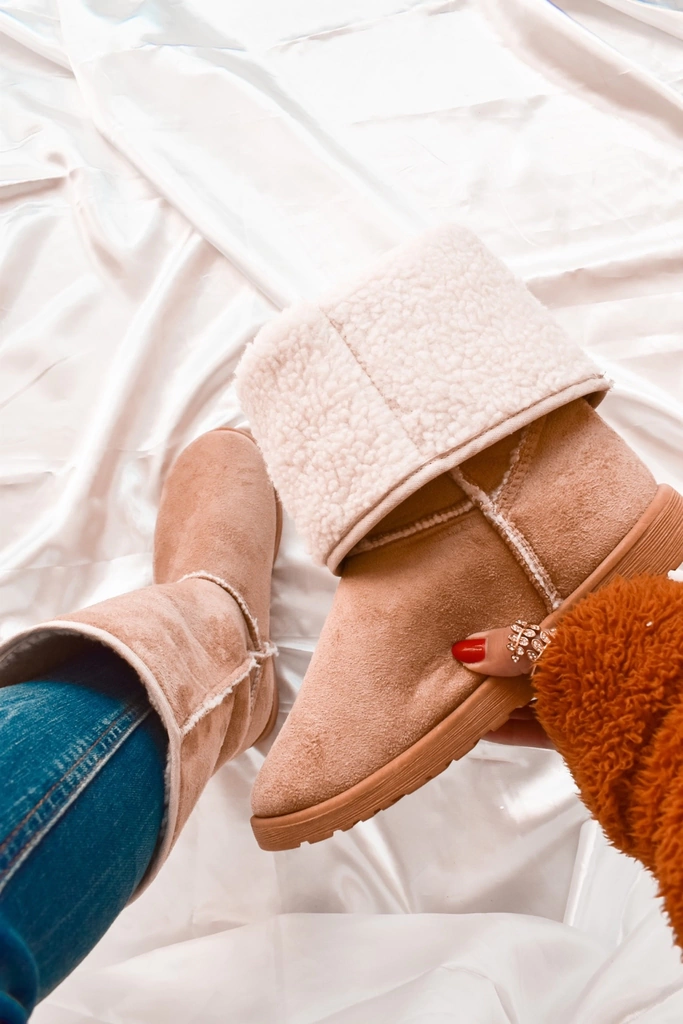 Botas Invierno Pantubotas Australianas Cortas Otoño Invierno Beige.