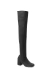 Botas Bucaneras Taco Glitter Elastizada Caña Alta Lurex MARTINA - negro - intensity shoes