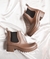 Botas lluvia elástico plataforma invierno Marrón. - intensity shoes