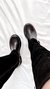 Botas Bucaneras bajas Cuero Vegano-Gamuza LAURA negro. - comprar online