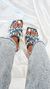 Sandalias chatitas jean y perlas Pame