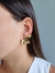 Brinco folhas dourado - loja online