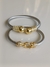 Imagem do Bracelete em aço e banho de ouro