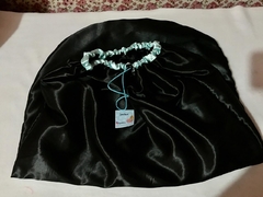 Touca de cetim dupla face para tranças box braids e cabelos longos - Quero touca!