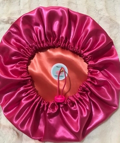 Touca bicolor em cetim dupla face (escolha as cores) - comprar online