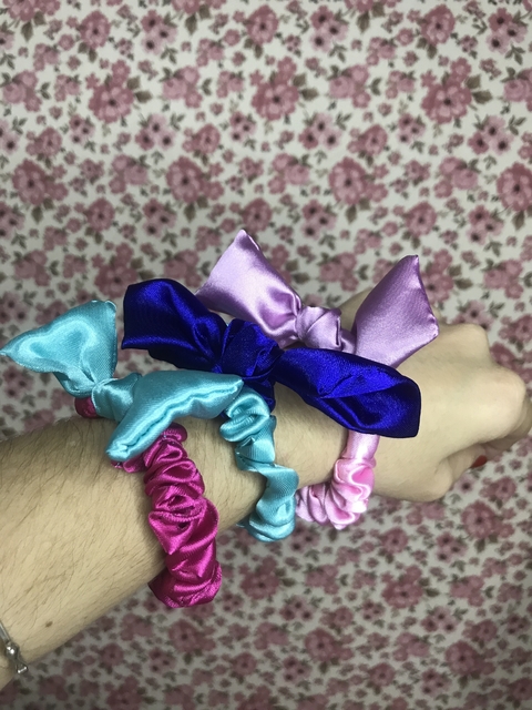 Kit scrunchies finíssimas - cute