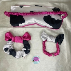 Kit de máscara para dormir e xuxinhas