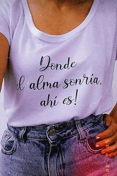 Remera Donde el alma sonría
