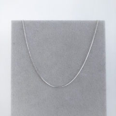 Colar Corrente Veneziana 45 cm Banho de Prata
