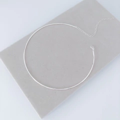 Choker Aro Banho de Prata