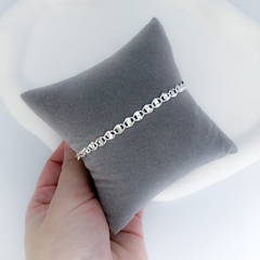 Pulseira Corrente Piastrine Banho de Prata - comprar online