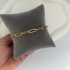 Pulseira Elos Longos Banho de Ouro 18k - comprar online