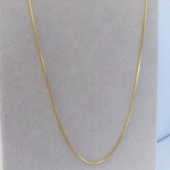 Colar Corrente Veneziana 60 cm Banho de Ouro 18k