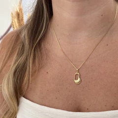 Colar Pingente Orgânico Bold Banho de Ouro na internet