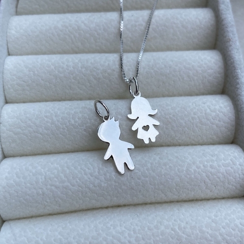 Cordão de prata filhos my kid