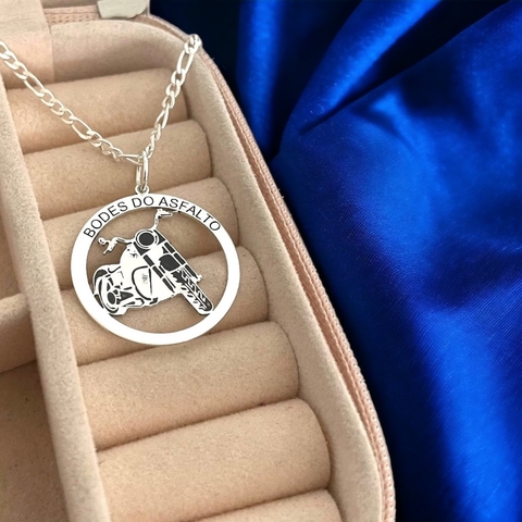 Cordão com pingente personalizado de prata (escolha sua arte) - comprar online